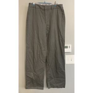 Caribbean Joe Pants Olive Casual Stretch Active Wide Leg Womens Sz‎ 12 EUC